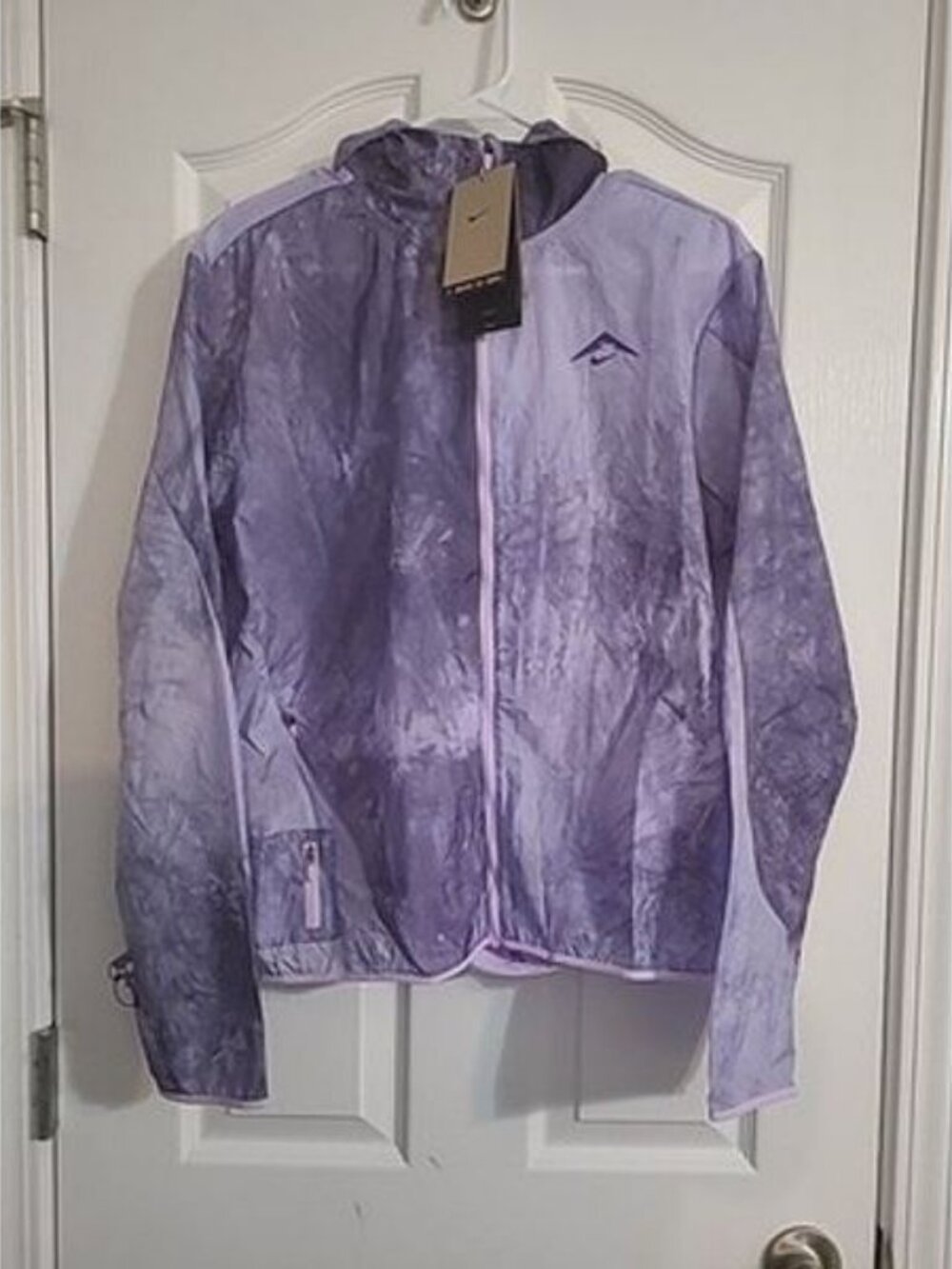 Nike Trail Repel Women's Size Large Running Windbreaker Light Jacket FN6853-512